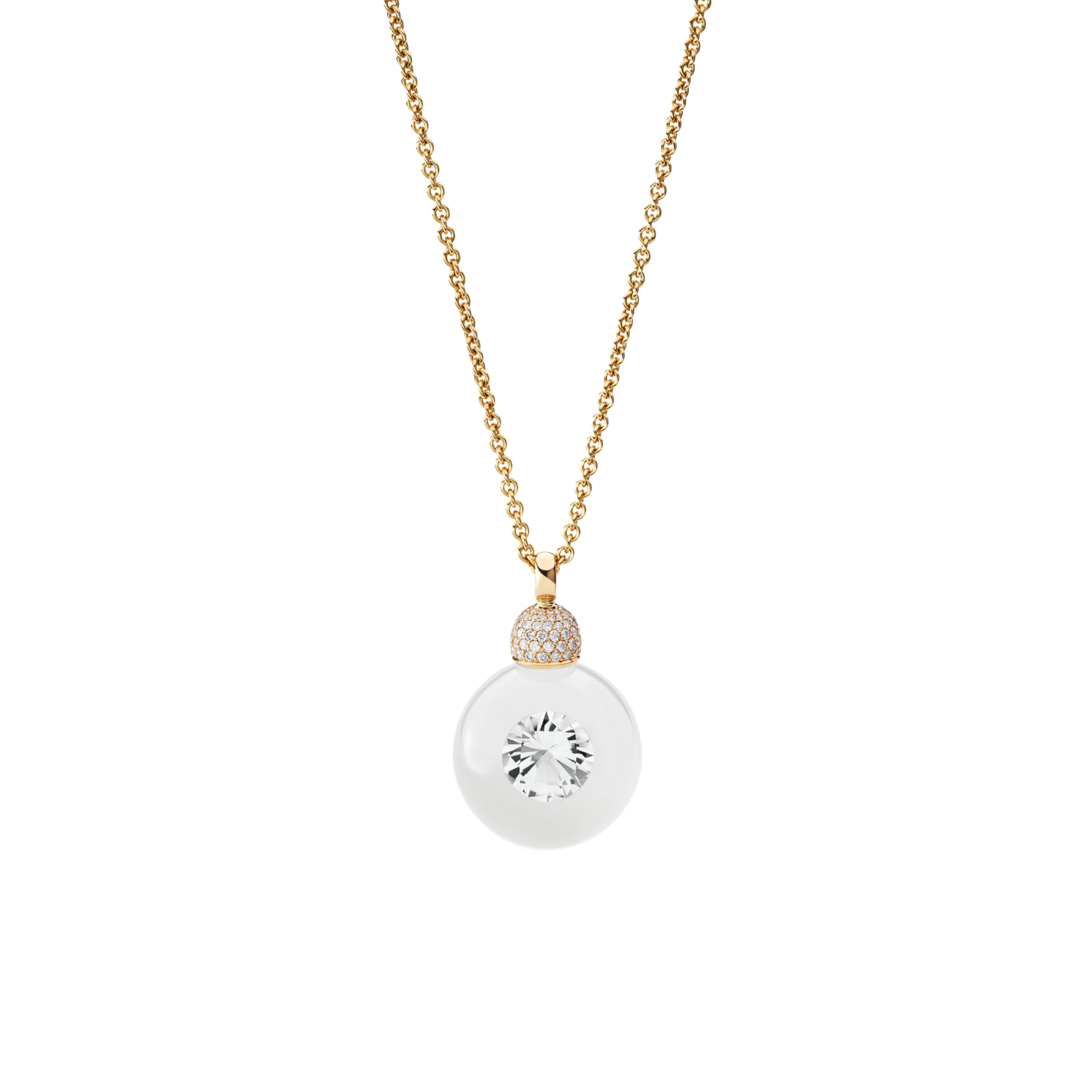 Schmuckwerk - Anhänger Glasklar mit Halskette