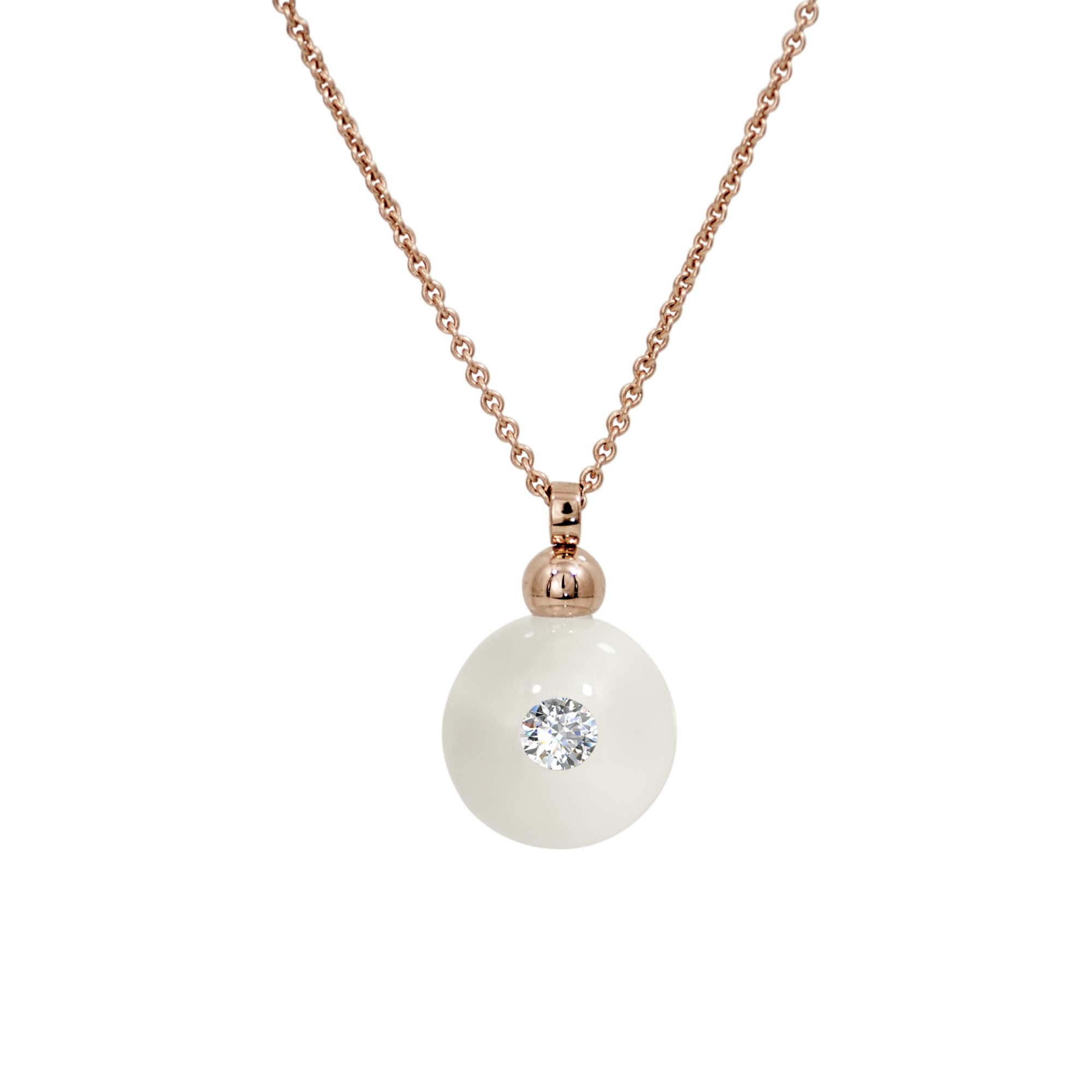 Schmuckwerk - Anhänger Glasklar mit Halskette