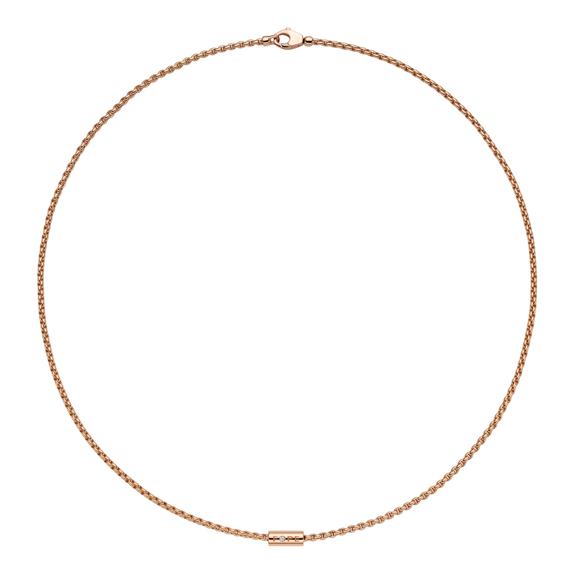 FOPE - Aria Halskette mit einem weißen Brillanten