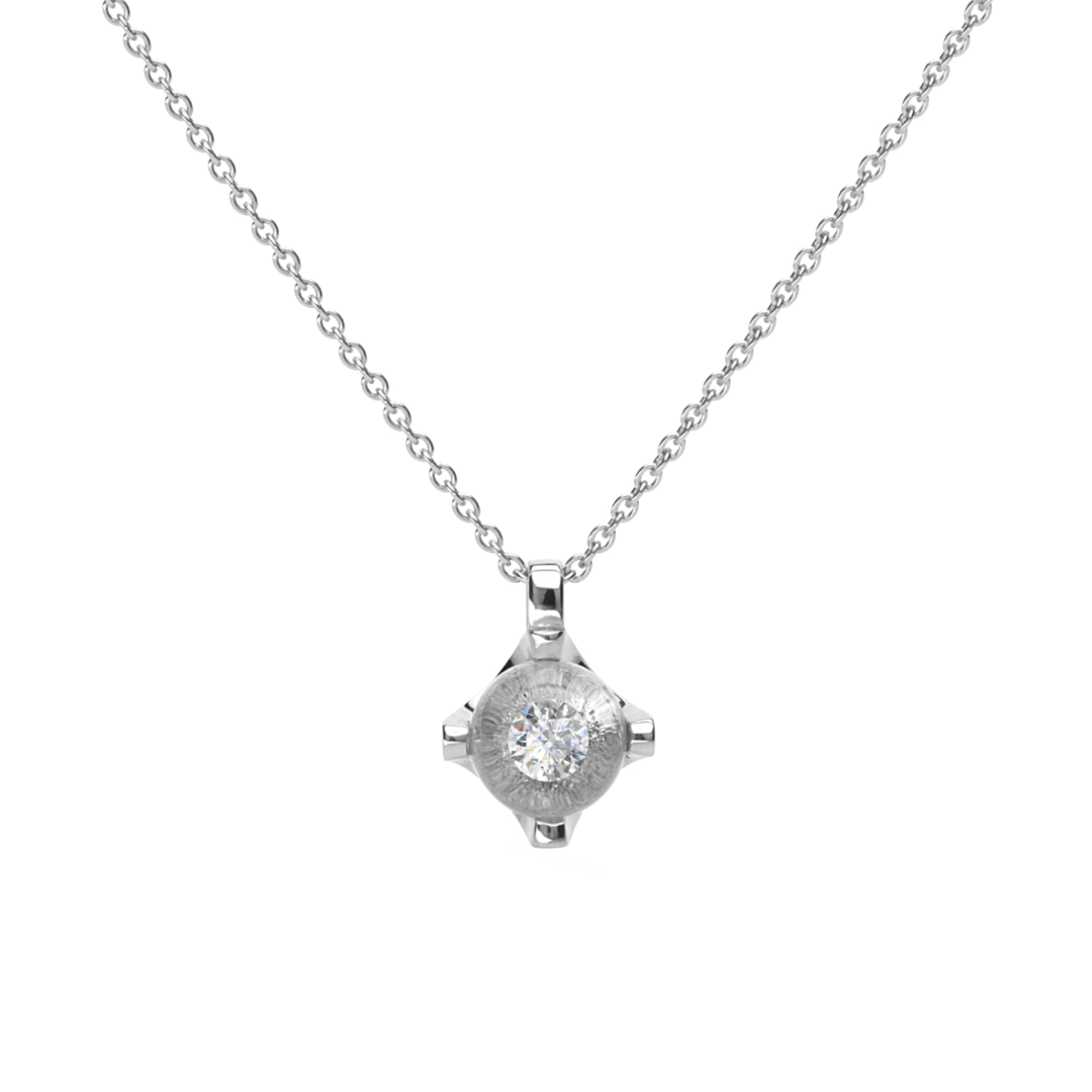 Schmuckwerk - Anhänger Glasklar mit Halskette