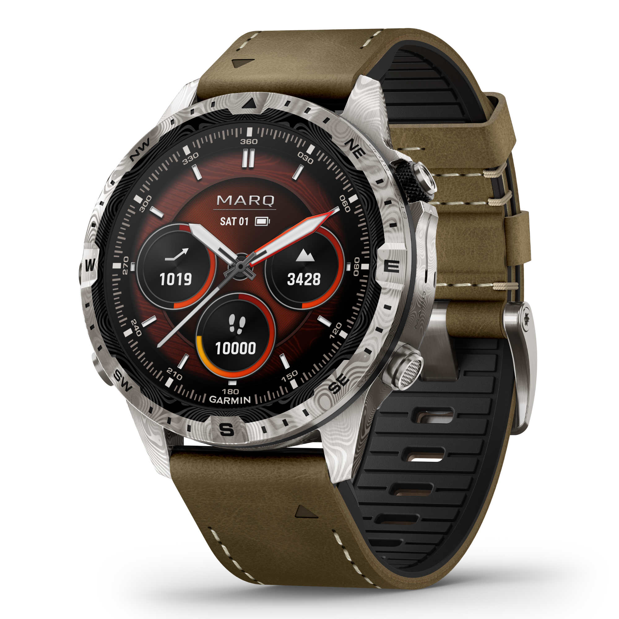 Garmin - MARQ® Adventurer (Gen 2) – Damascus Steel Edition