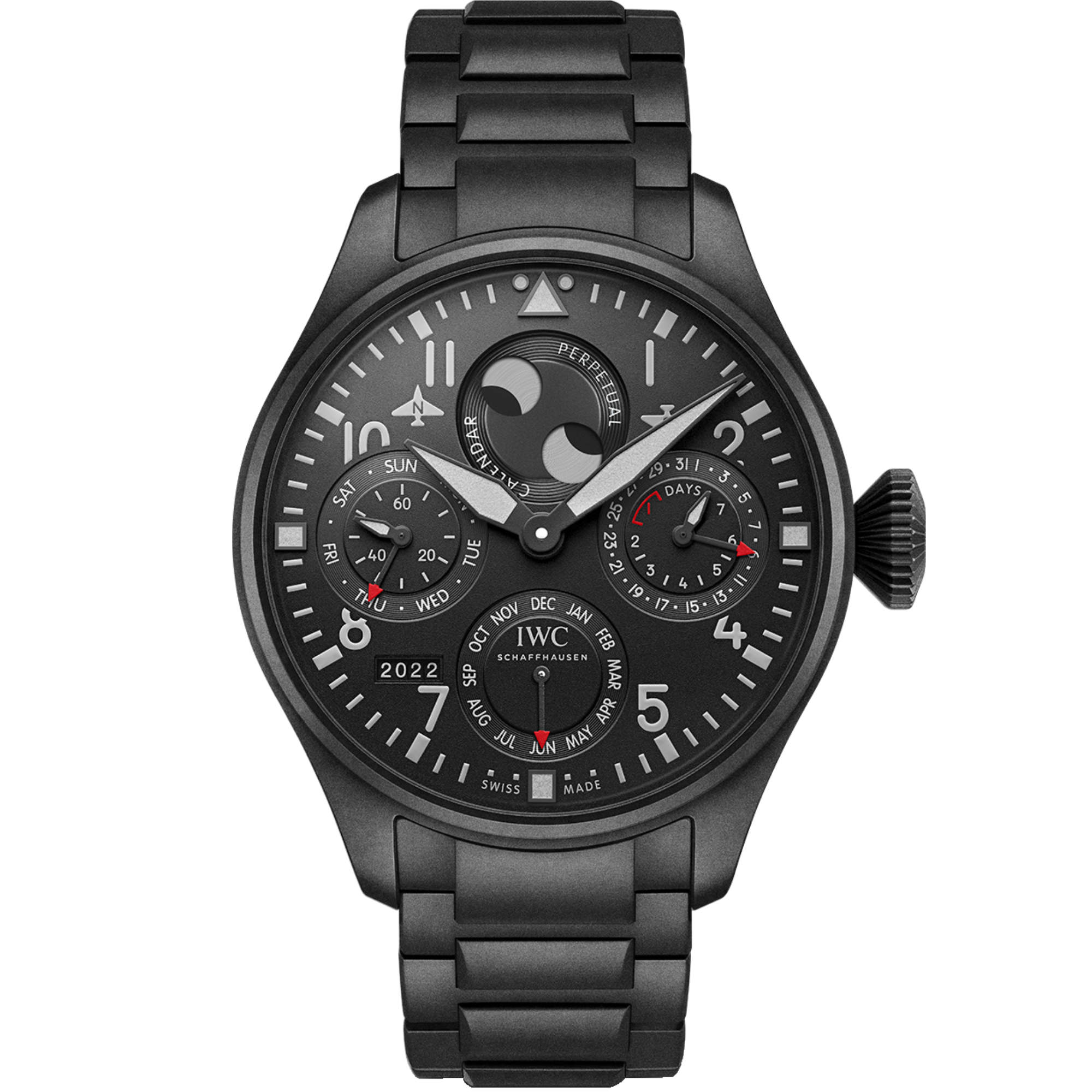 IWC Schaffhausen - BIG PILOT’S WATCH PERPETUAL CALENDAR TOP GUN CERATANIUM®