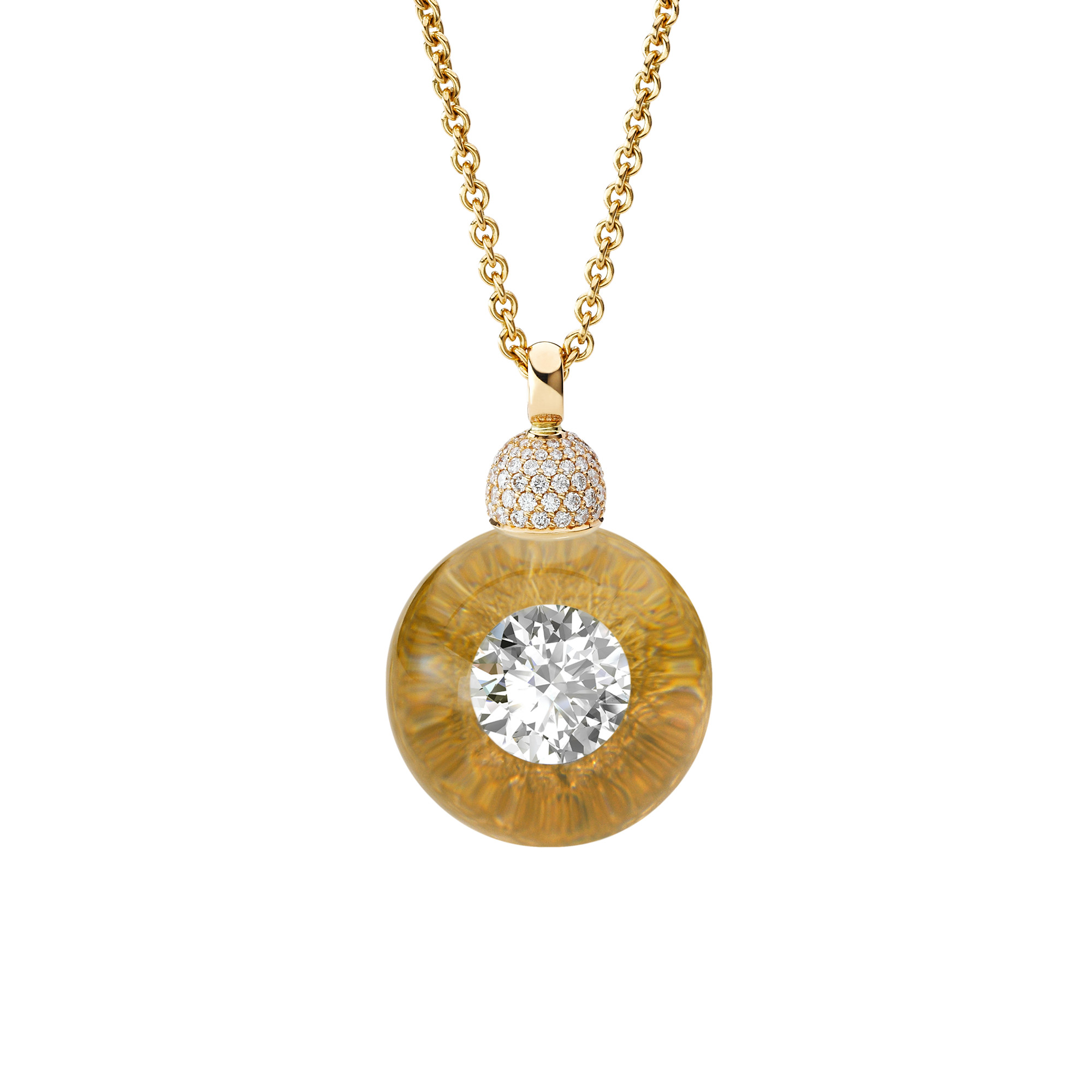 Schmuckwerk - Glasklar Anhänger mit Halskette