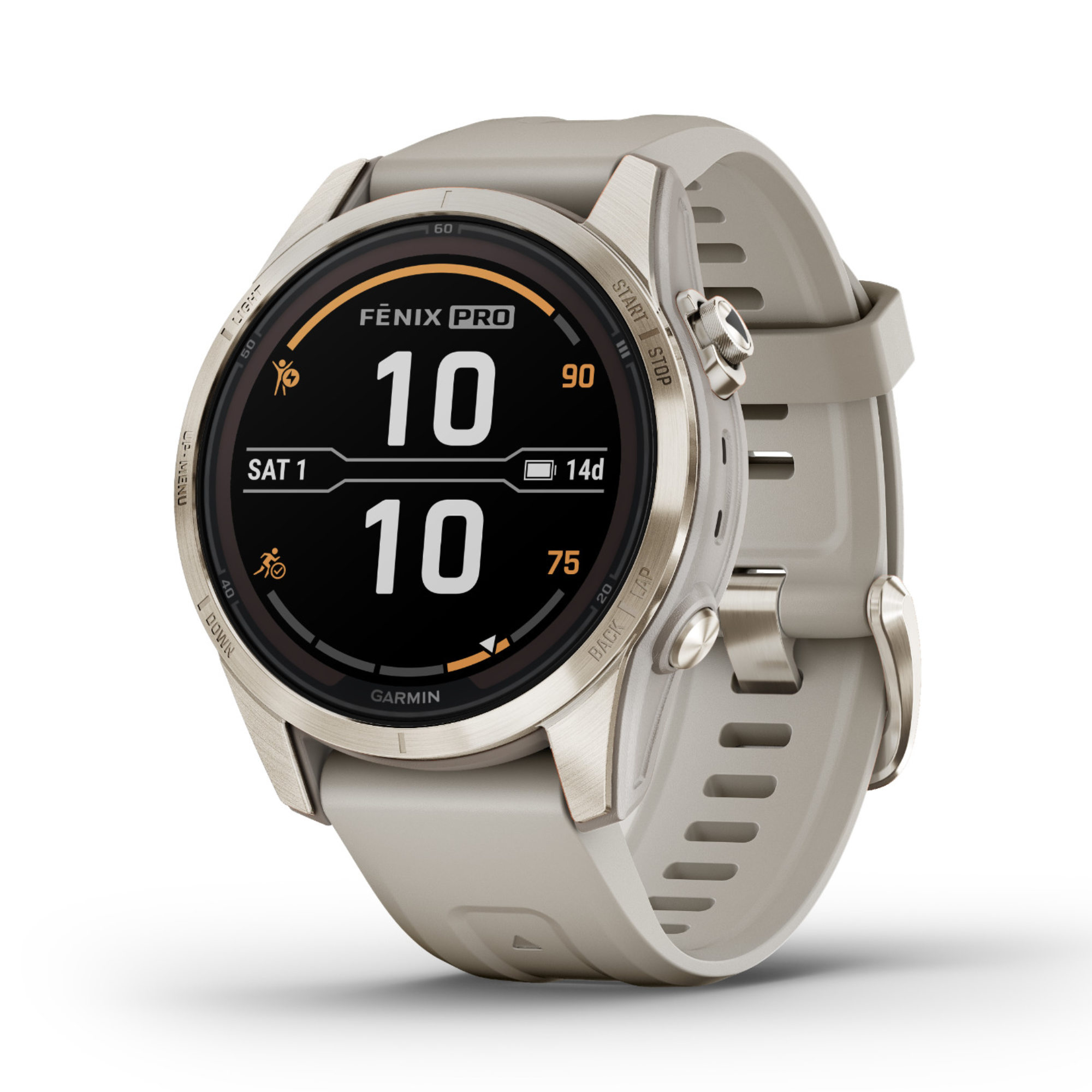 Garmin - fēnix® 7S Pro – Sapphire Solar Edition