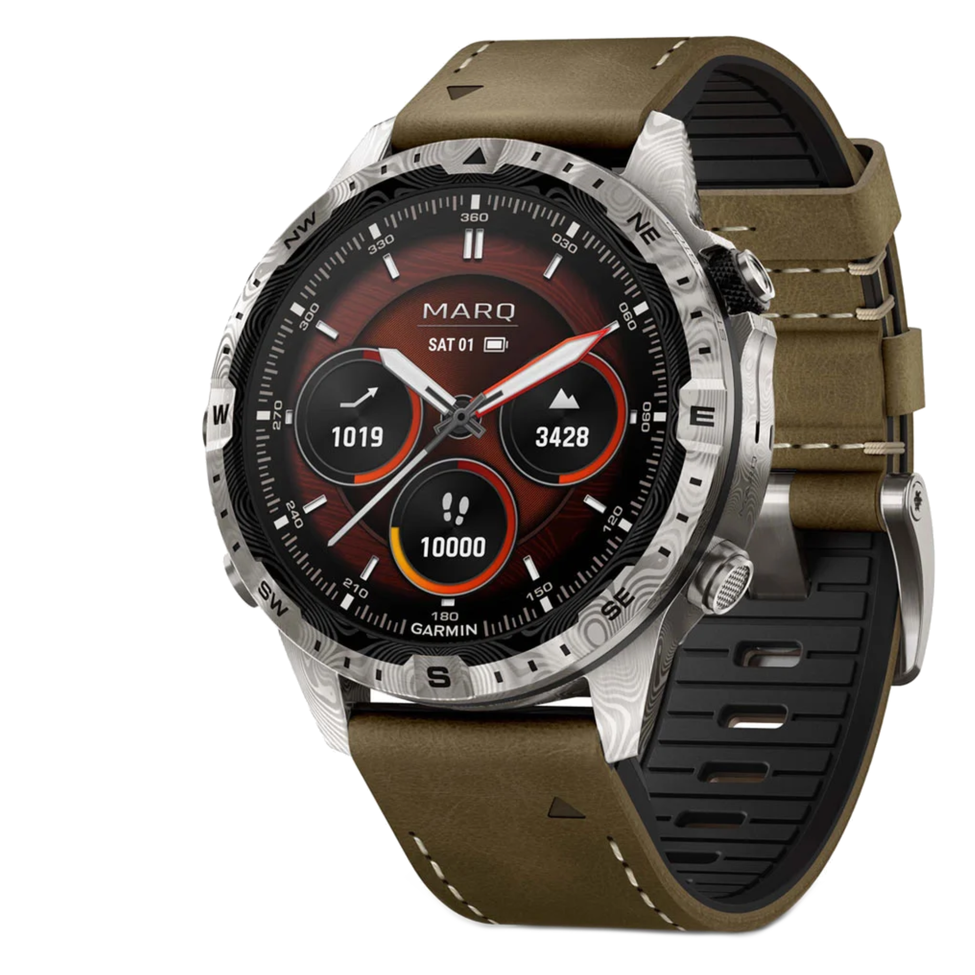 Garmin - MARQ® Adventurer (Gen 2) – Damascus Steel Edition