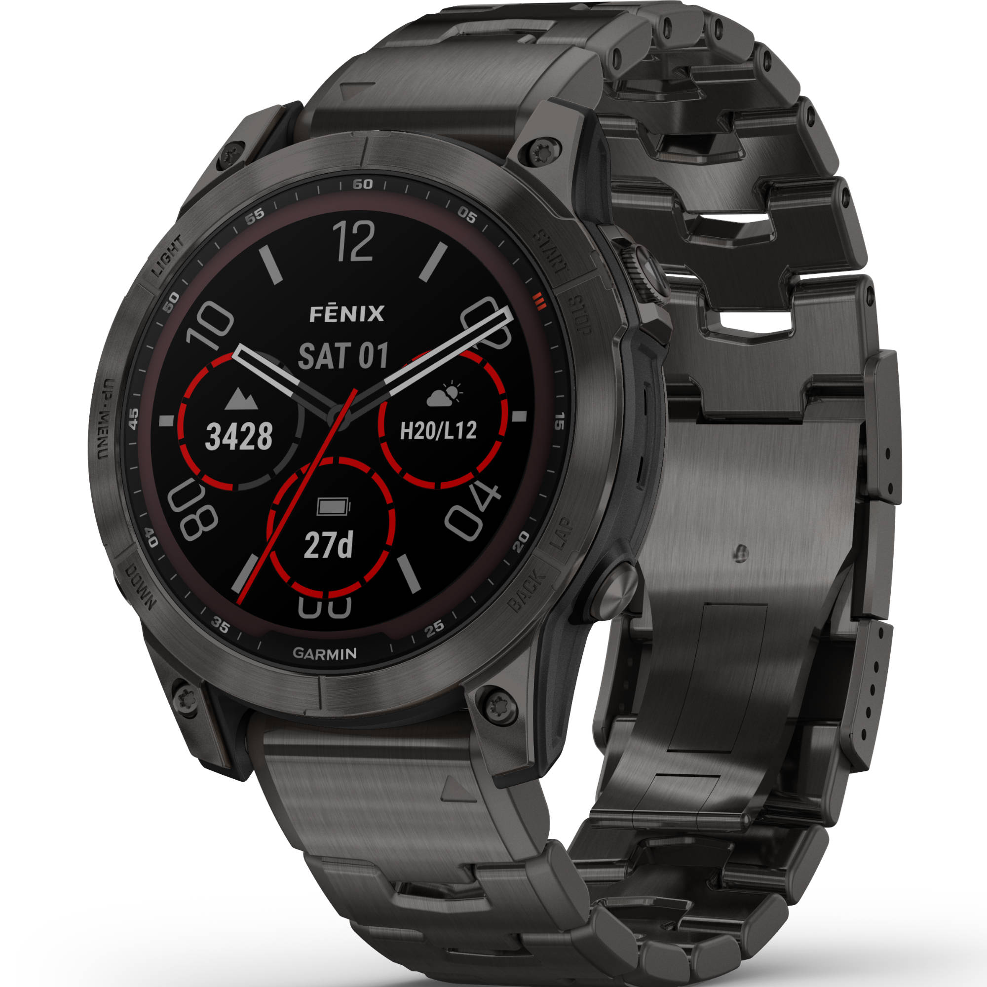 Garmin - fēnix® 7 Sapphire Solar