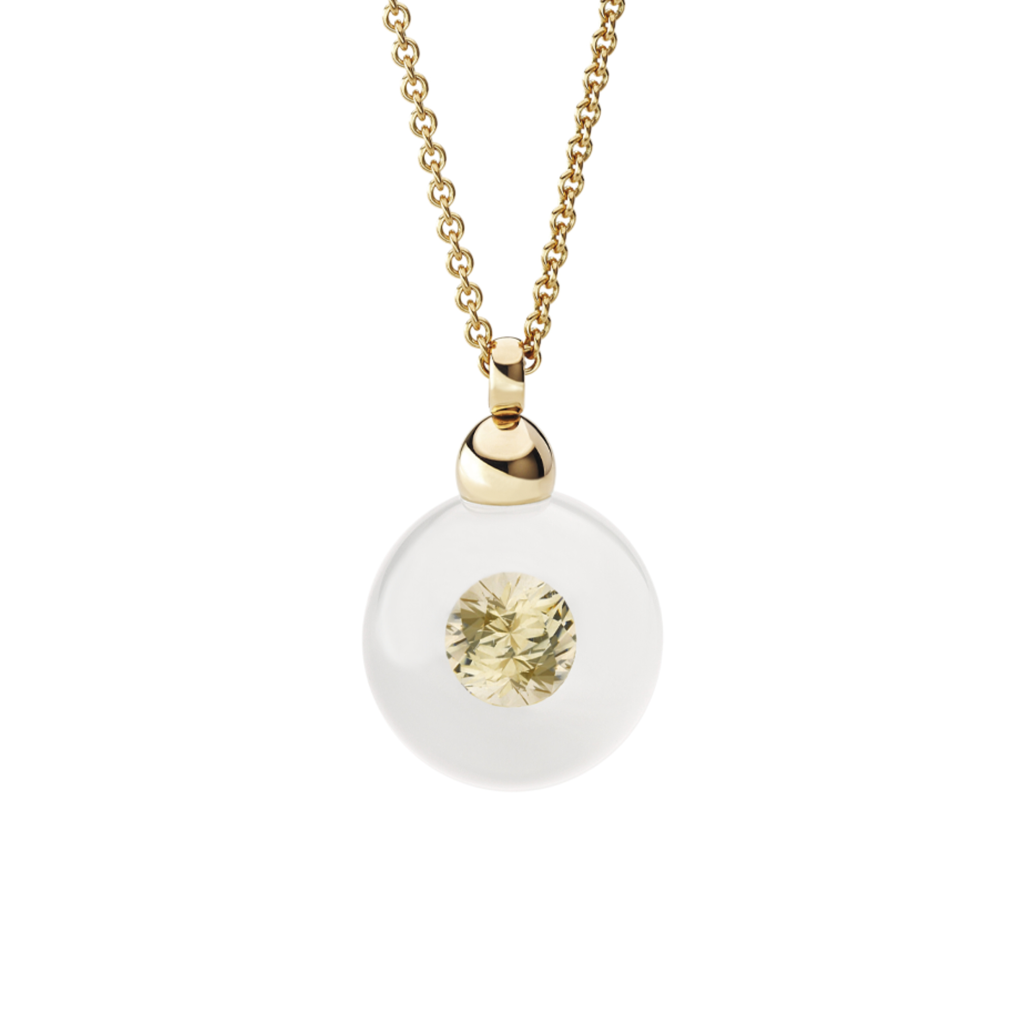 Schmuckwerk - Anhänger Glasklar mit Halskette