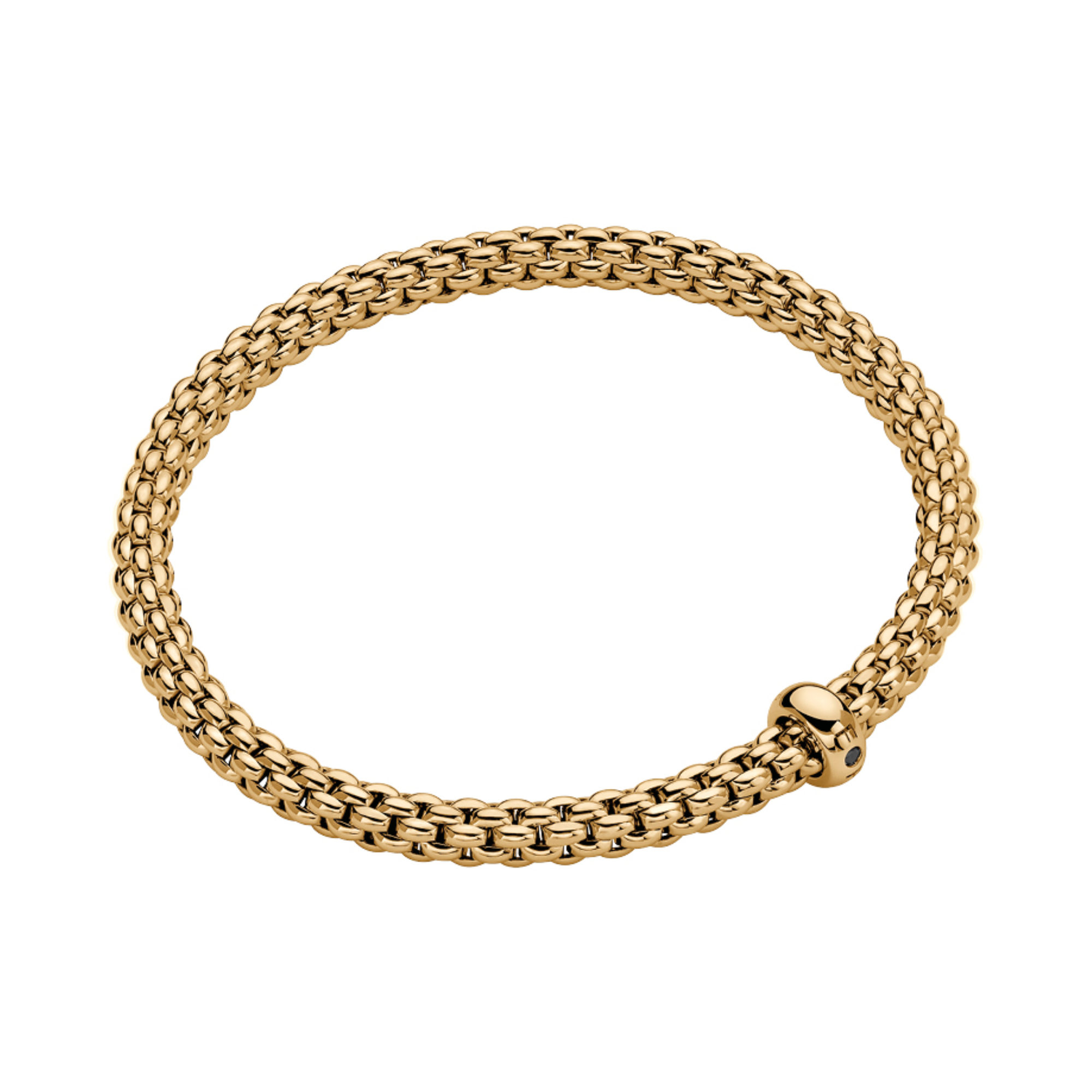 FOPE - Solo Flex'it Armband mit schwarzen Brillanten