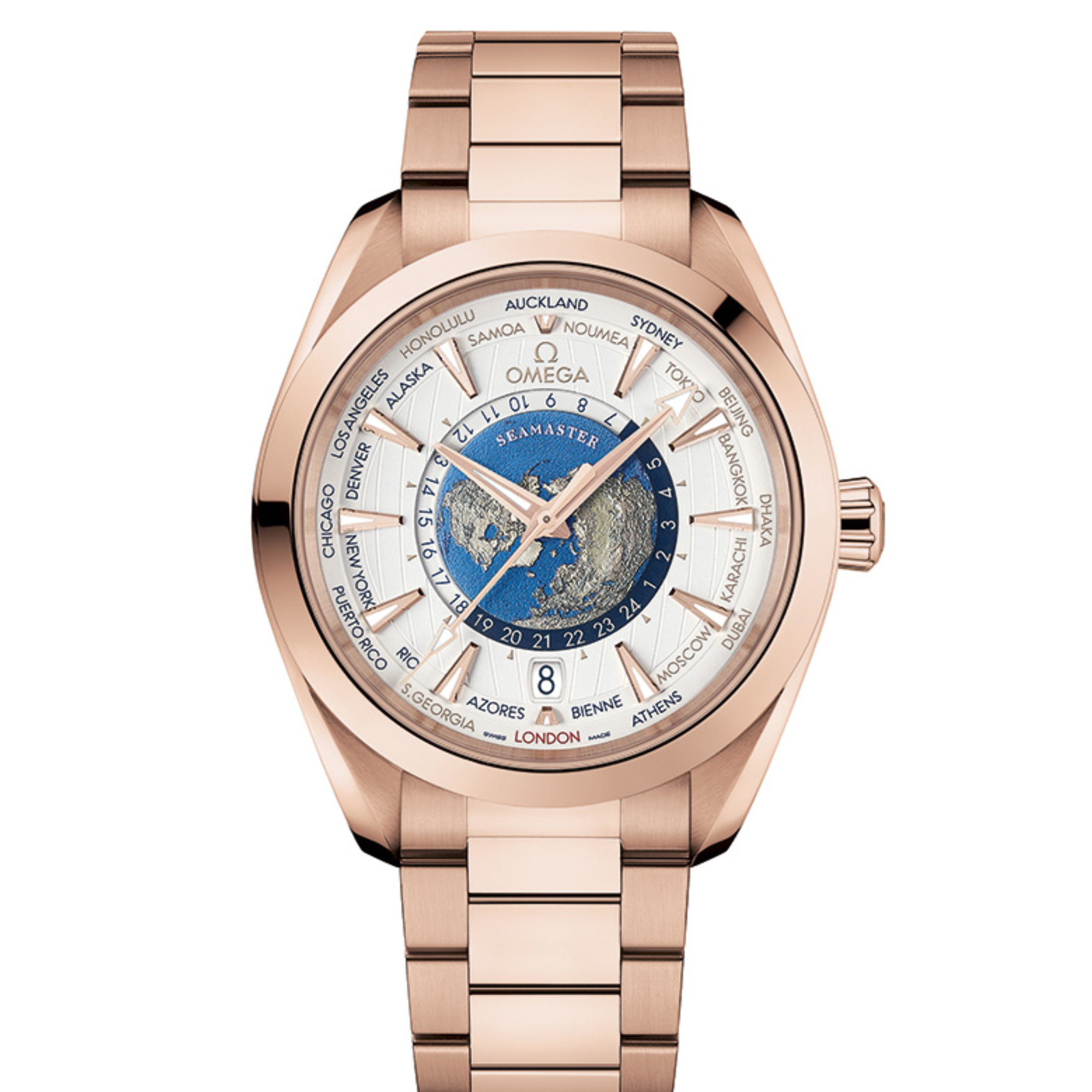 Omega - Seamaster Aqua Terra 150 M Co-Axial Master Chronometer GMT Worldtimer