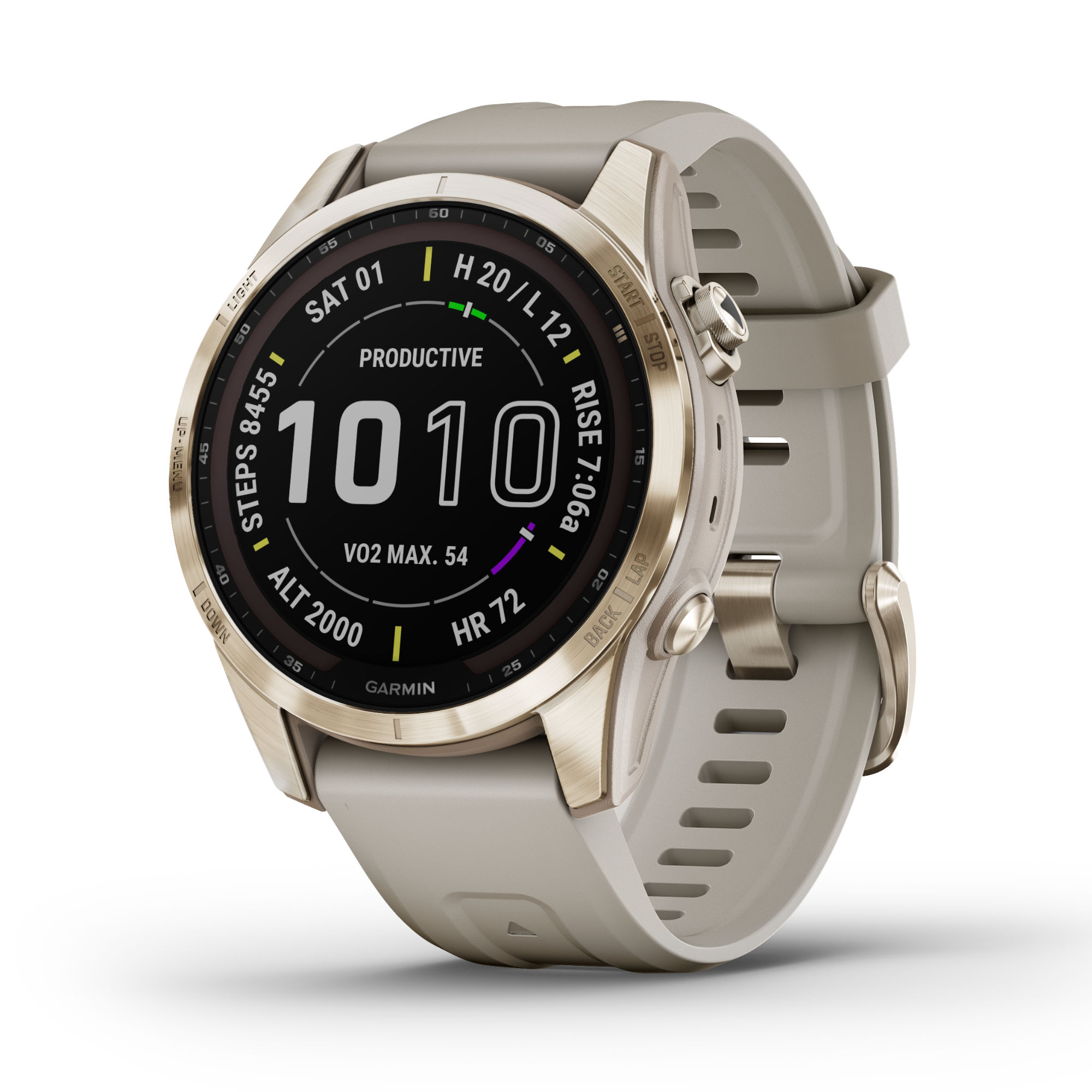 Garmin - fēnix® 7S Sapphire Solar