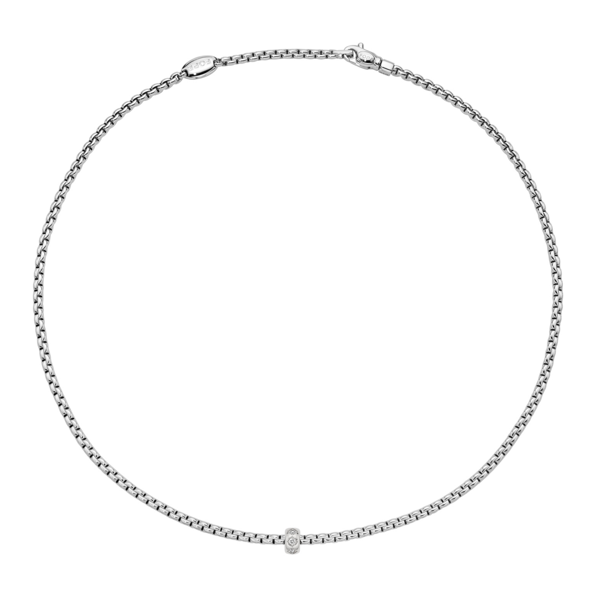 FOPE - Eka Halskette mit Diamanten in Rautenfassung
