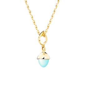 Tamara Comolli MIKADO Anhänger Flamenco Aqua Chalcedon P-MFL-ChAq-yg