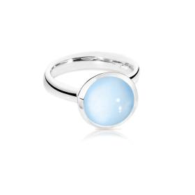 Tamara Comolli BOUTON Ring large Chalcedon R-BOU-l-ChBl-wg