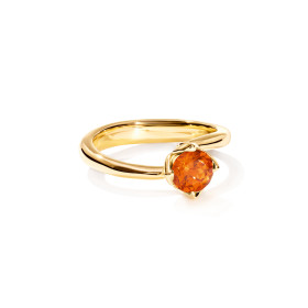 Tamara Comolli TULIP Ring XS mit Mandarin Granat R-TUL-xs-Man-yg