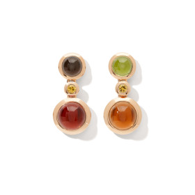 Tamara Comolli BOUTON Ohrhänger 2 Cabochons 'Indian Summer' E-BOU-2-IS-Sa-rg