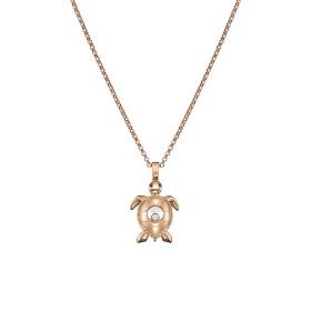 Chopard Happy Diamonds Schildkröte Anhänger mit Halskette 79A187-5001
