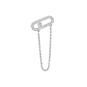 Messika Move Uno einzelner Ohrring mit Kette 13423-WG