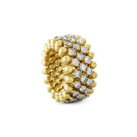 Serafino Consoli Brevetto Multi-Size Ring RMS 5M4 YG WD