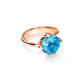 Tamara Comolli TULIP Ring Small mit Swiss Topas R-TUL-s-ToSw-rg