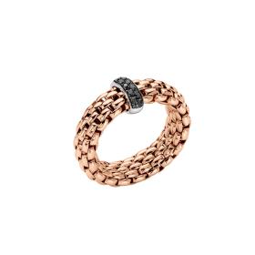 FOPE Flex'it Vendôme Ring mit schwarzen Diamanten 55902AX_BN_R_X1X_00S