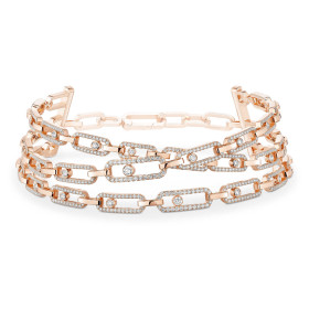 Messika Move Link 3 Rows Halskette 14437-PG