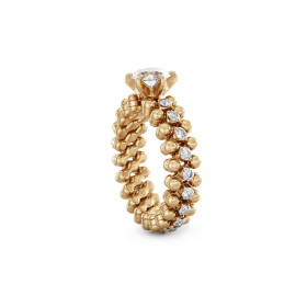 Serafino Consoli Brevetto Solitaire Multi-Size Ring RMS SL WD 075 3M2 RG WD