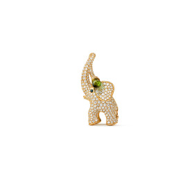 Ole Lynggaard Copenhagen Elephant Anhänger groß mit Diamant-Pavé A2881-401