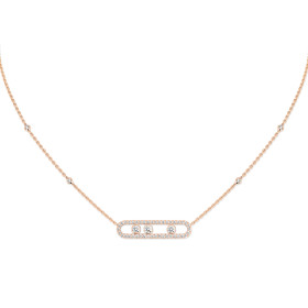 Messika Move Classique Pavé Halskette 03994-PG