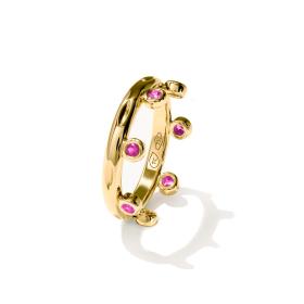 Tamara Comolli GYPSY Ring Crown Brilliant Cut 'Blush'  R-Gyp-C-Br-Blu-yg