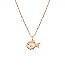 Chopard Happy Diamonds Fish Anhänger mit Halskette 79A205-5001