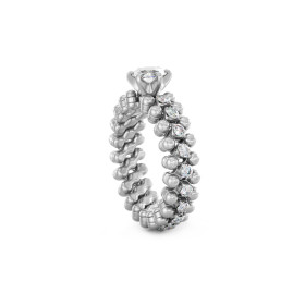 Serafino Consoli Brevetto Solitaire Multi-Size Ring RMS SL WD 050 3M2 WG WD