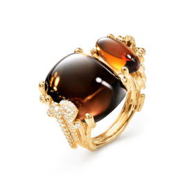 Ole Lynggaard Copenhagen BoHo Doppelring mit Diamant-Pavé A3205-410