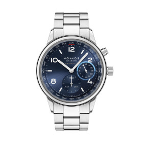 NOMOS Glashütte Club Sport Neomatik Weltzeit blau 790.SB