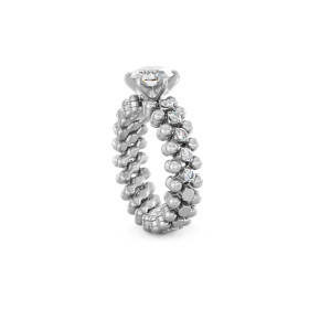 Serafino Consoli Brevetto Solitaire Multi-Size Ring RMS SL WD 075 3HM2 WG WD