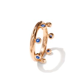 Tamara Comolli GYPSY Ring Crown Brilliant Cut 'Ocean'  R-Gyp-C-Br-Oce-rg