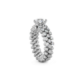 Serafino Consoli Brevetto Solitaire Multi-Size Ring RMS SL WD 075 3H2 WG WD