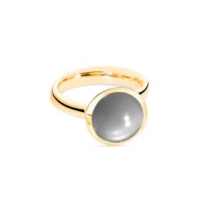 Tamara Comolli BOUTON Ring large Grauer Mondstein R-BOU-l-MoGr-yg