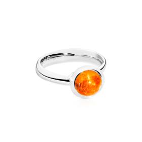 Tamara Comolli BOUTON Ring small Mandarin Granat R-BOU-s-Man-wg