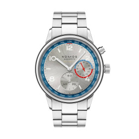 NOMOS Glashütte Club Sport Neomatik Weltzeit silber 791.SB