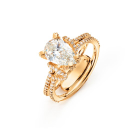 Ole Lynggaard Copenhagen Love Bands Solitaire Ring A2784-405