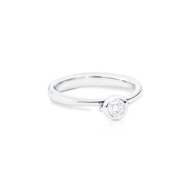 Tamara Comolli BOUTON Solitaire Ring mit Diamant R-BOU-Sol-Cl-wg