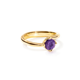 Tamara Comolli TULIP Ring XS mit Amethyst R-TUL-xs-Am-yg