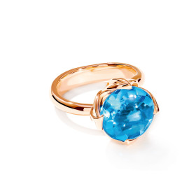 Tamara Comolli TULIP Ring Large mit Swiss Topas R-TUL-l-ToSw-rg