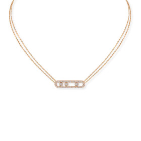 Messika Move Classique Pavé Halskette 03994-PG