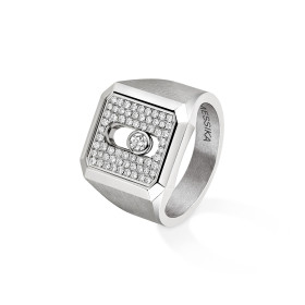 Messika Move Titanium Naturel Siegelring mit Diamanten 13832-TN