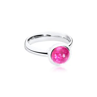 Bouton Ring small rosa  Turmalin