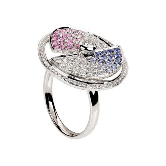 Ring Saphire drehbar