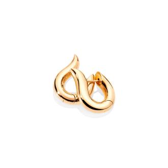 Signature Hoop Ohrringe small 18K Gelbgold