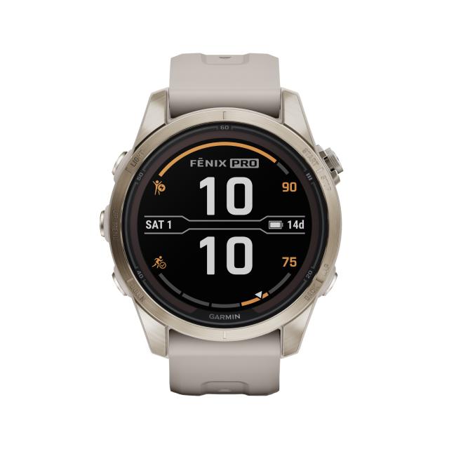 Garmin - fēnix® 7S Pro – Sapphire Solar Edition 42mm