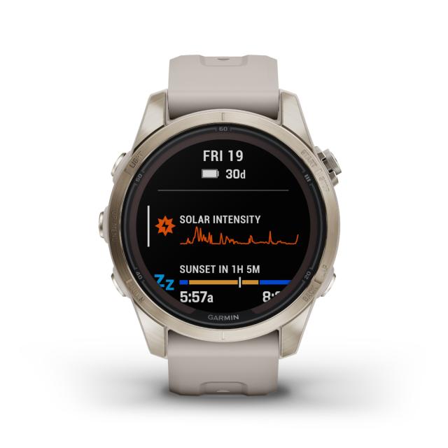 Garmin - fēnix® 7S Pro – Sapphire Solar Edition